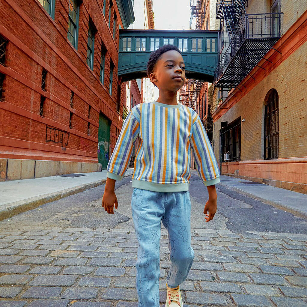 Stripes Kid Summer Sweatshirt sweatshirt Mon Coeur