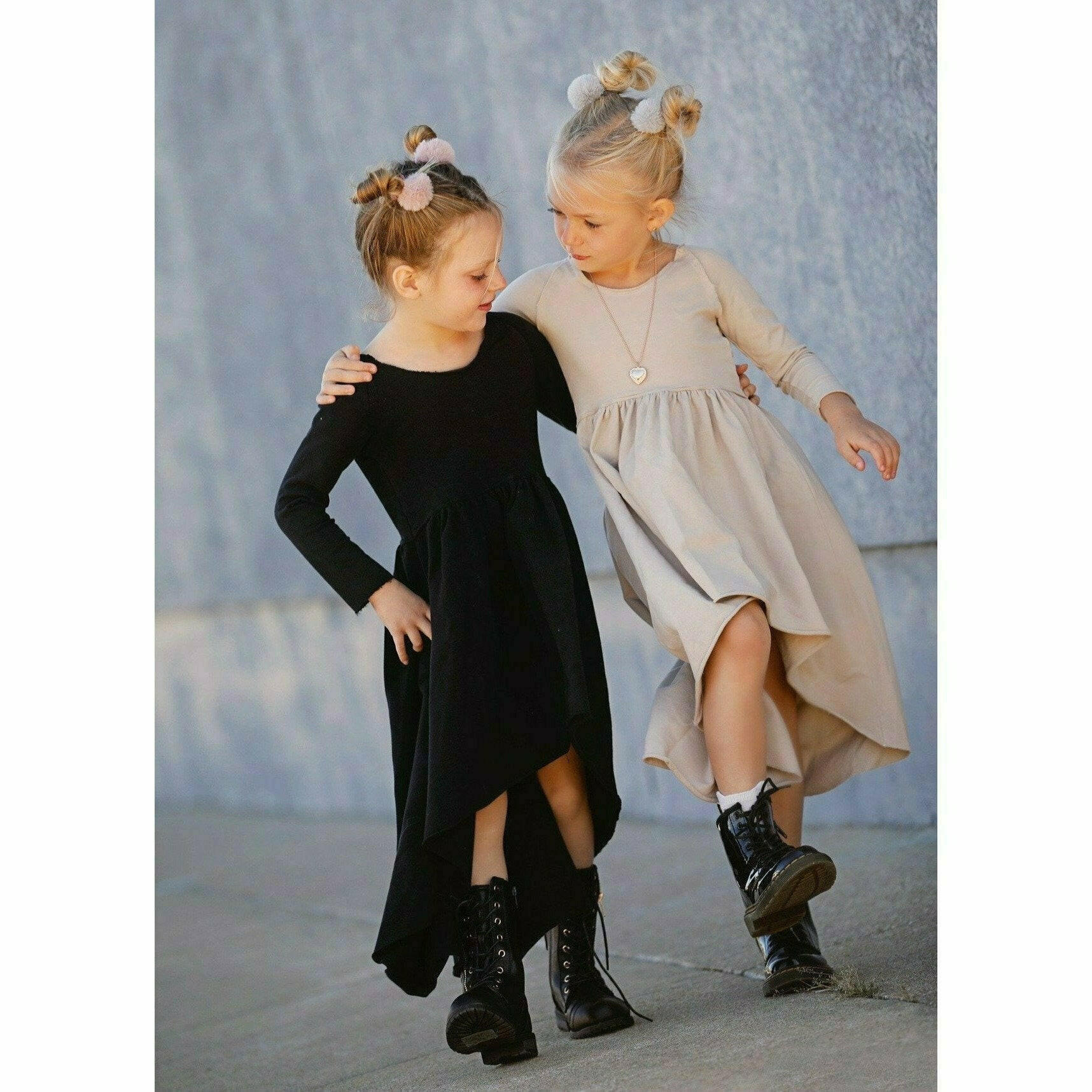 Organic Giselle Dress Long Sleeve Tan Dresses Be Mi Los Angeles