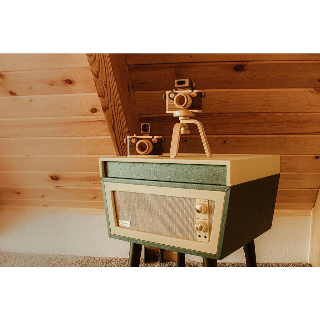 Vintage Style Wooden 35mm Camera Kaleidoscope Toy Wooden Toys Father's Factory
