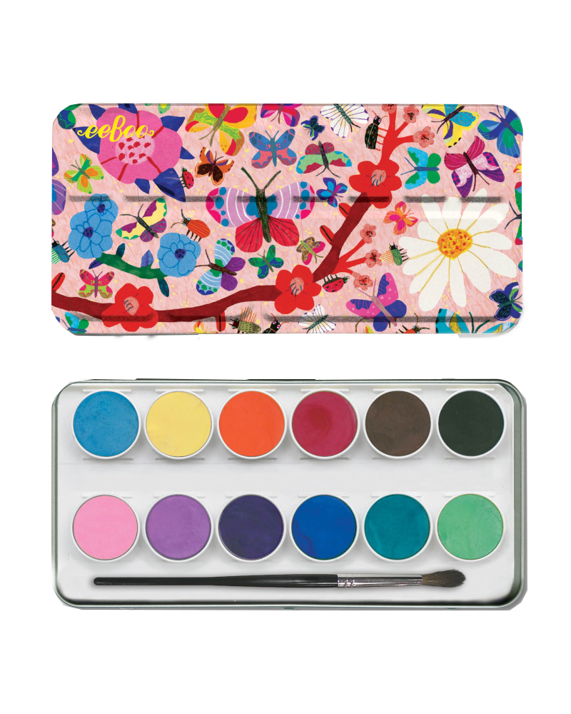 Butterflies 12-pod Watercolor Set Arts & Crafts eeboo