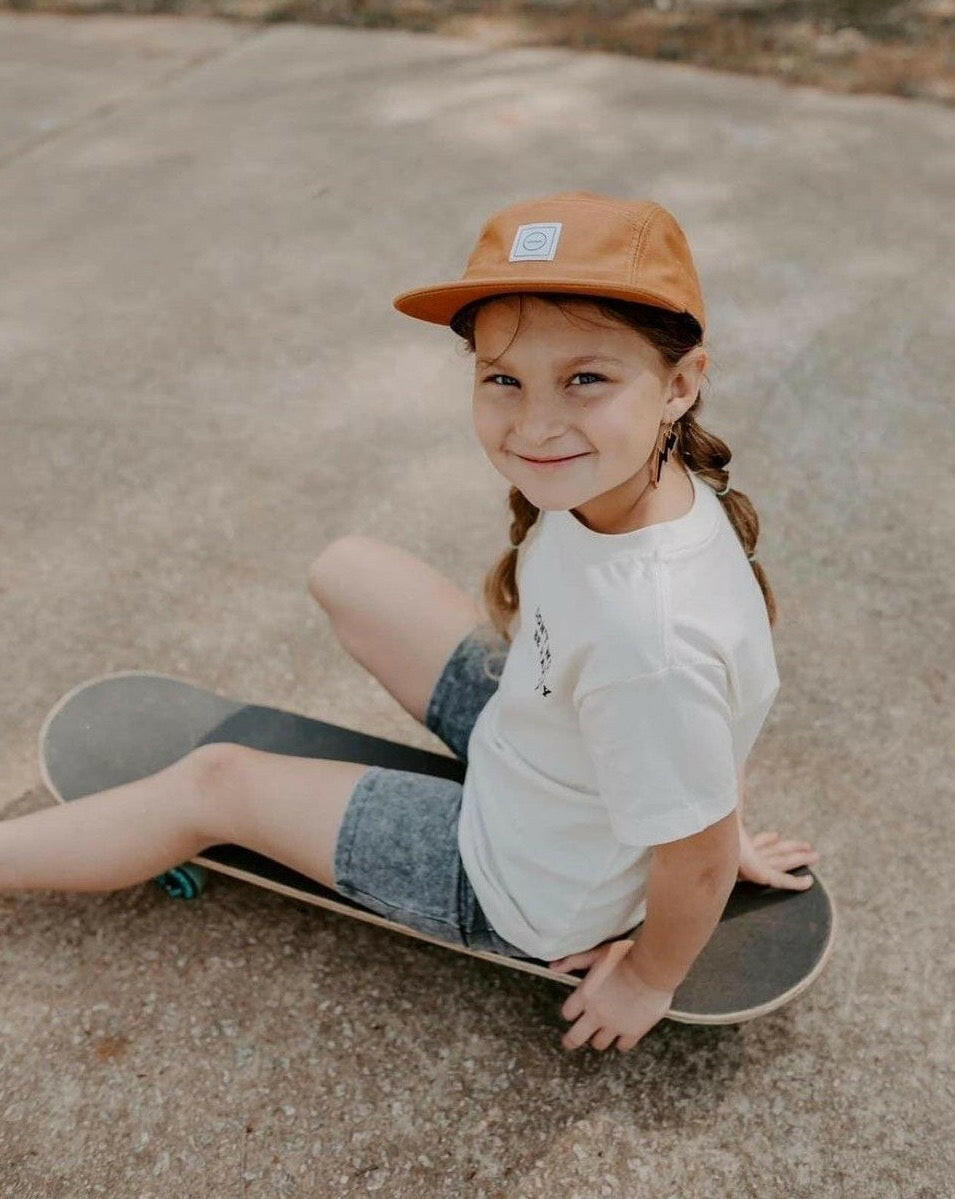 Waterproof Five-Panel Kids Hat - Clay Hats Rad River Co.
