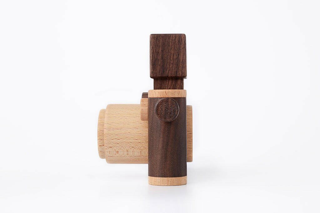 35MM Original Wooden Toy Camera - Walnut wooden toy Father's Factory
