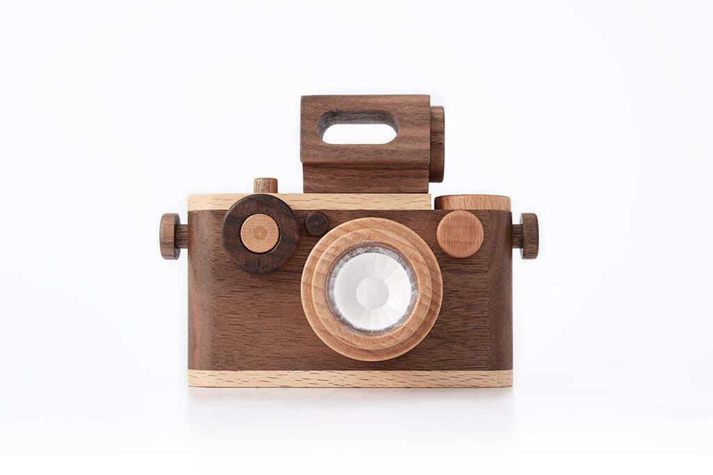 35MM Vintage Style Wooden Toy Camera Walnut wooden toy Father's Factory