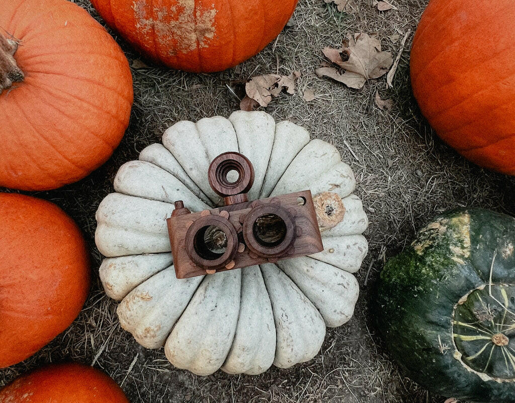 Twinkle Camera - Walnut wooden toy Father's Factory