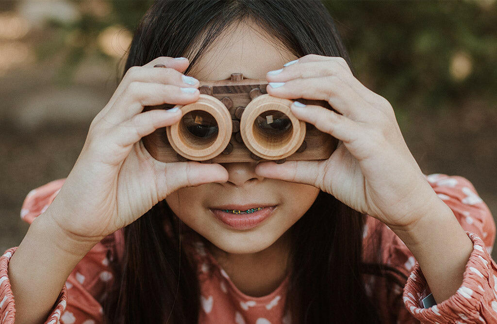 Twinkle Camera - Walnut Camera Body W/ Beechwood Lenses Father's Factory