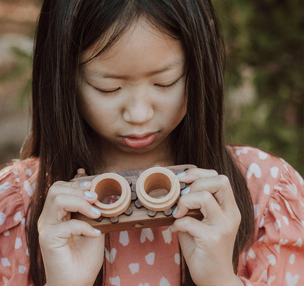 Twinkle Camera - Walnut Camera Body W/ Beechwood Lenses Father's Factory
