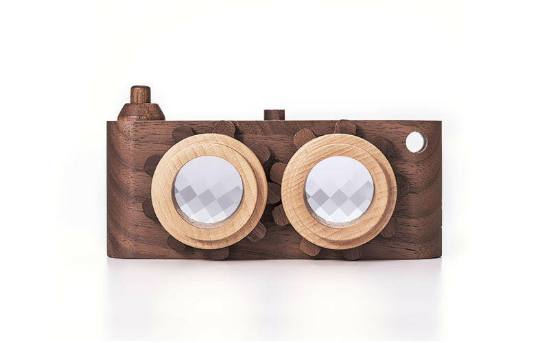 Twinkle Camera - Walnut Camera Body W/ Beechwood Lenses Father's Factory Camera Body only
