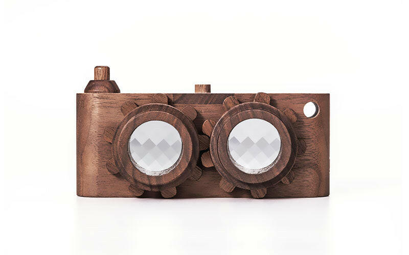 Twinkle Camera - Walnut wooden toy Father's Factory No Accessory
