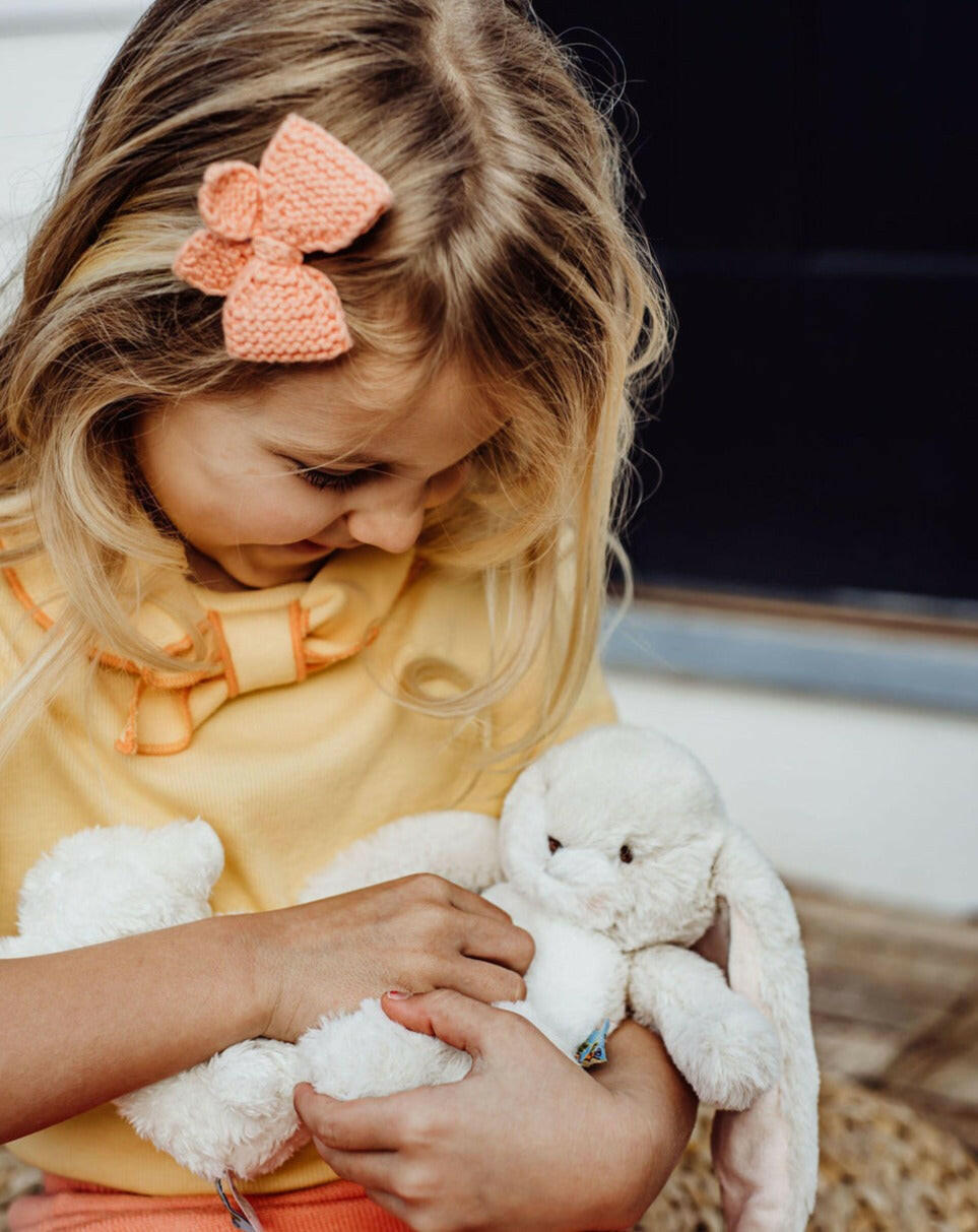 Wee Nibble Cream Stuffies Bunnies by the Bay