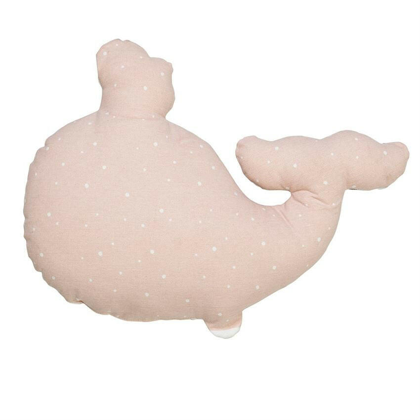 Whale Pillow in Rose Home Decor Bloomingville Mini
