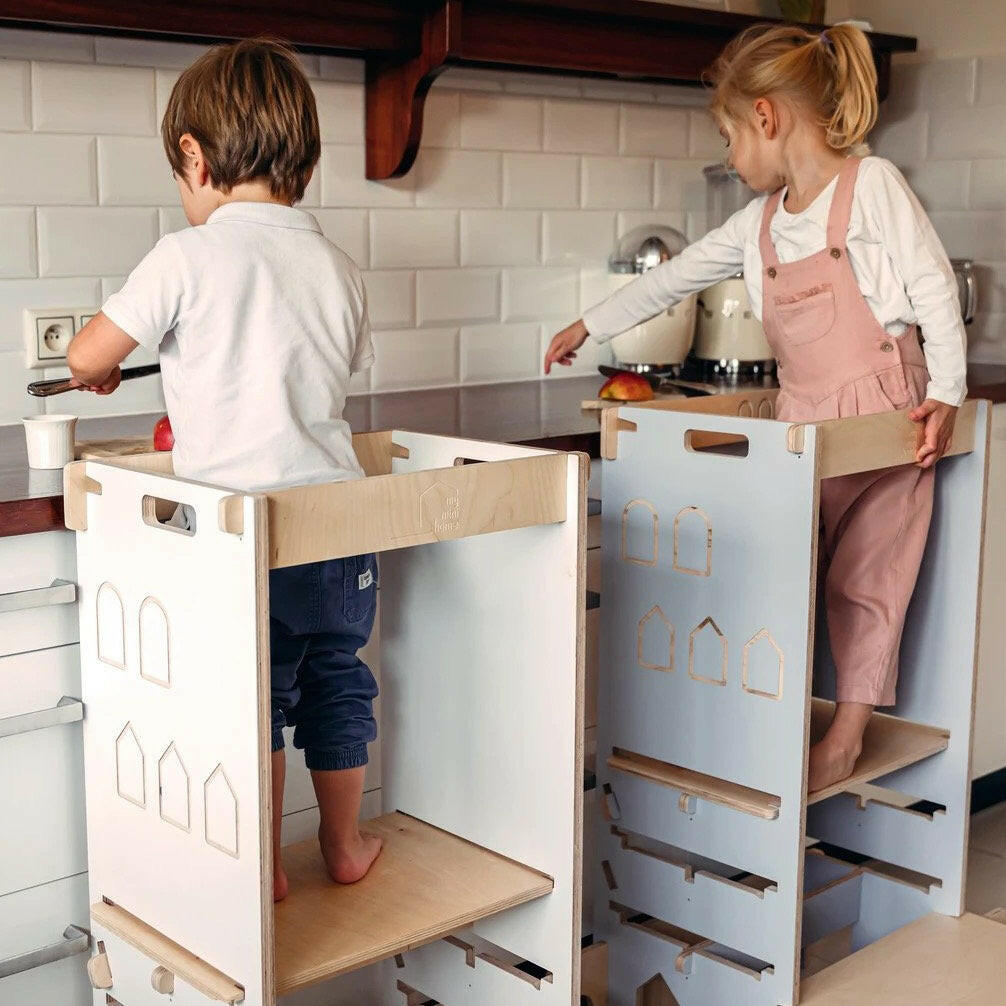 My Mini Kitchen Helper - 3 in 1 Playroom Furniture myminihome White