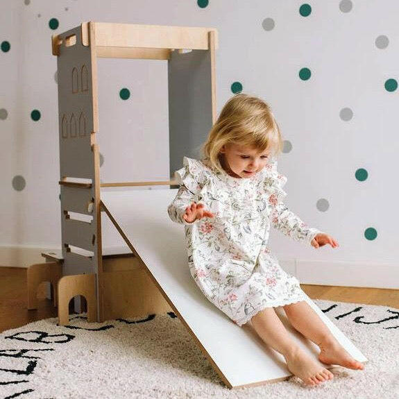 My Mini Kitchen Helper - 3 in 1 Playroom Furniture myminihome Grey