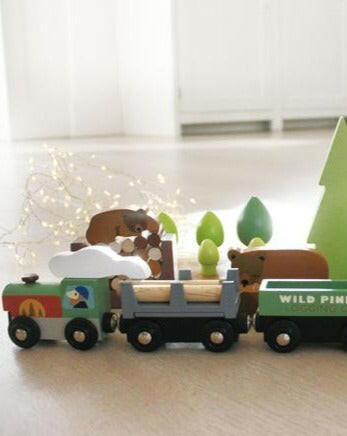 Wild Pines Train Set Train Tender Leaf