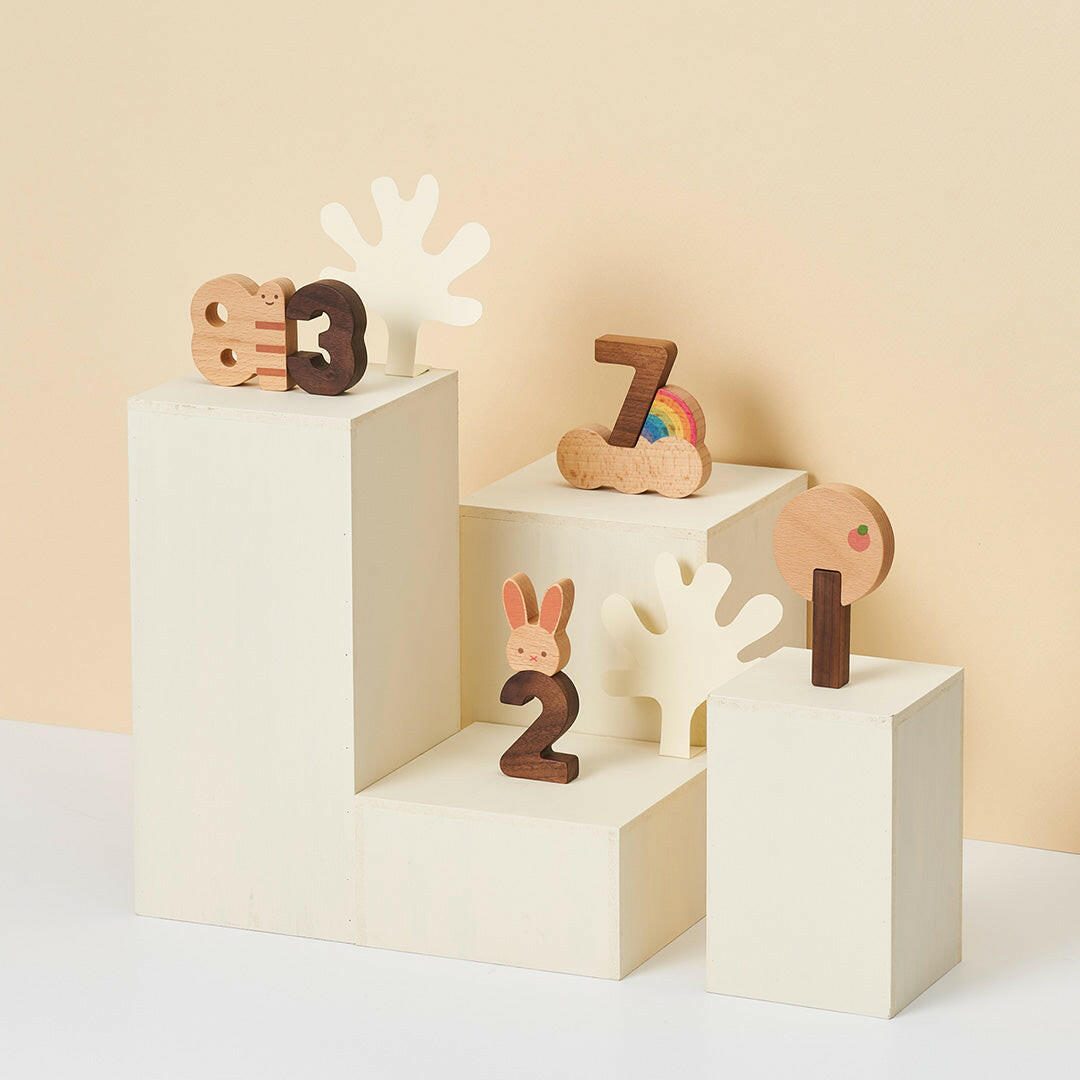 Numbers Wooden Play Blocks Blocks Oioiooi