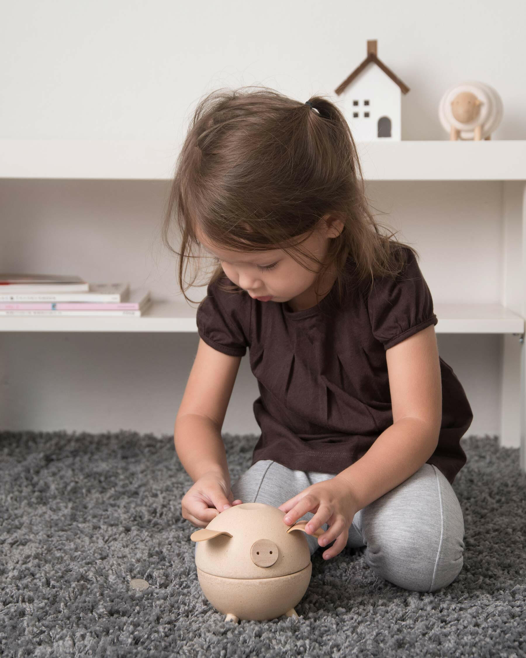 Piggy Bank - White Kids Toys PlanToys