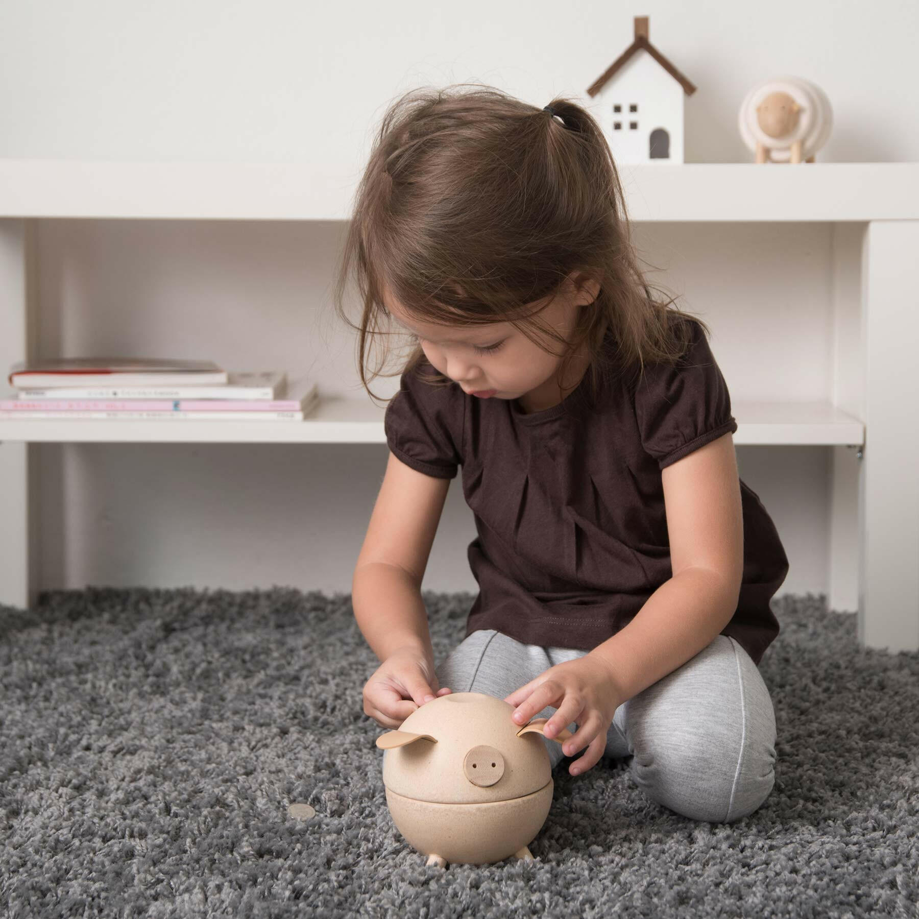 Piggy Bank - White Kids Toys PlanToys