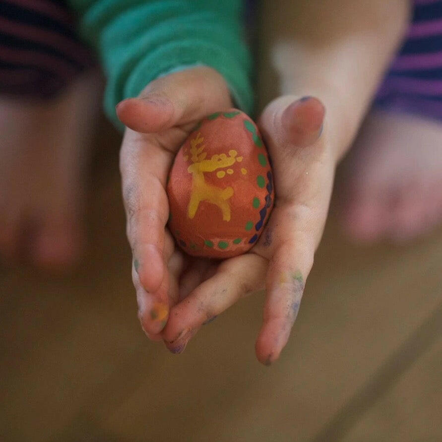 Wooden Eggs Craft Kit Art Supplies Natural Earth Paint