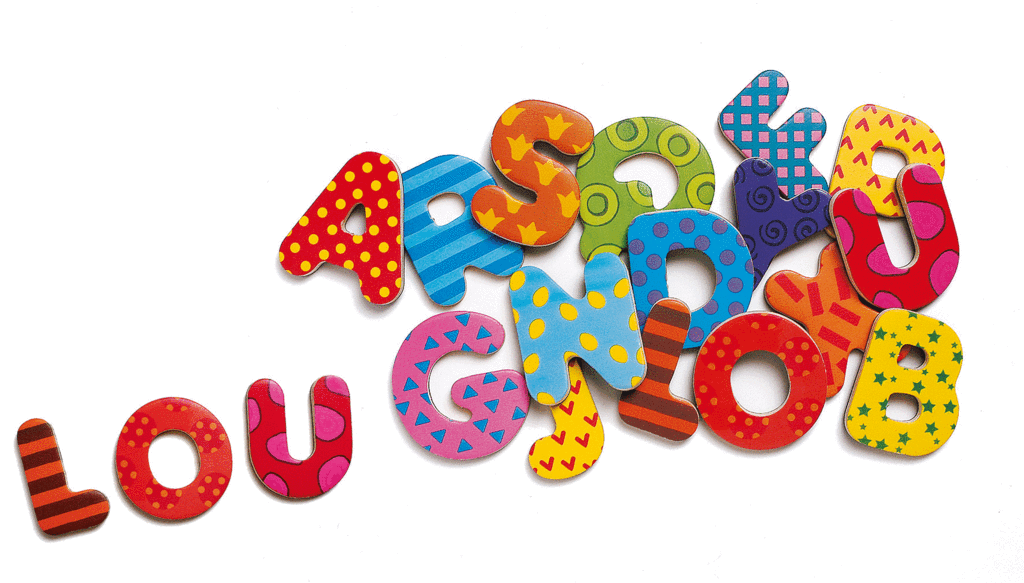 Wooden Magnetic Big Letters Alphabet Toys Djeco