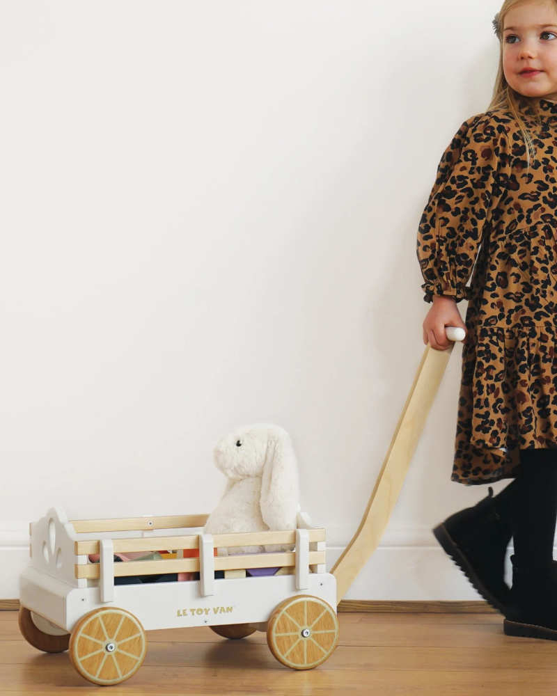 Le Toy Van Pull Along Wooden Wagon Walkers Le Toy Van