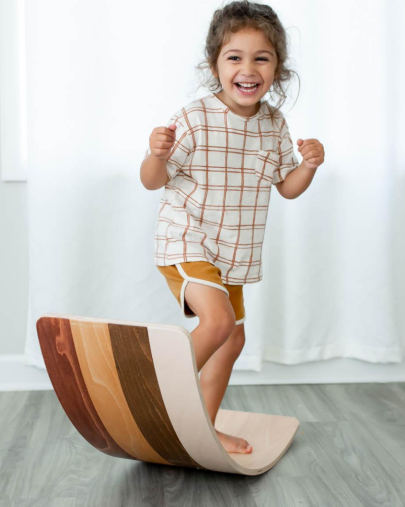 Bunny Hopkins Toddler Wooden Wobble Board Wooden Toys Bunny Hopkins