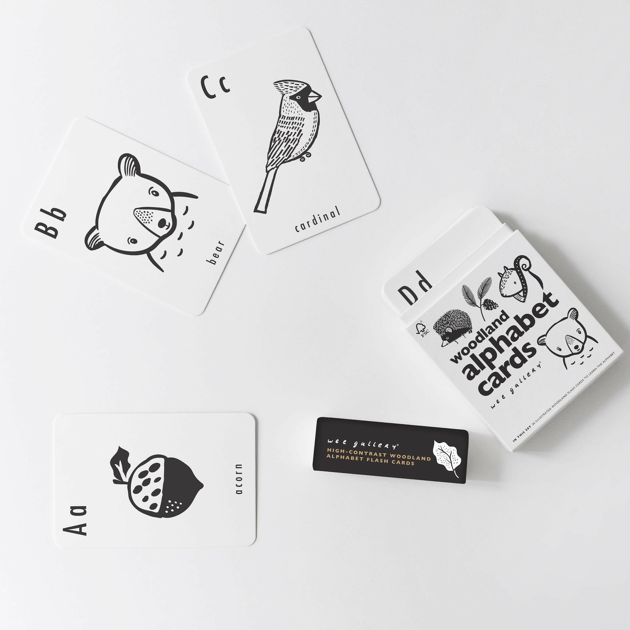 Woodland Alphabet Cards Learning Cards Wee Gallery