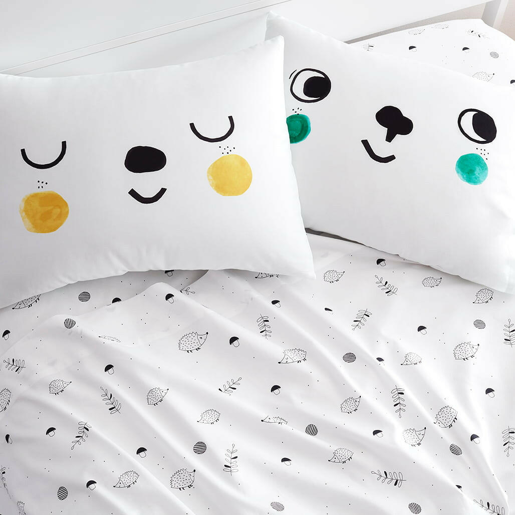 2-pack Happy Faces Standard Size Pillowcases Pillowcase Rookie Humans