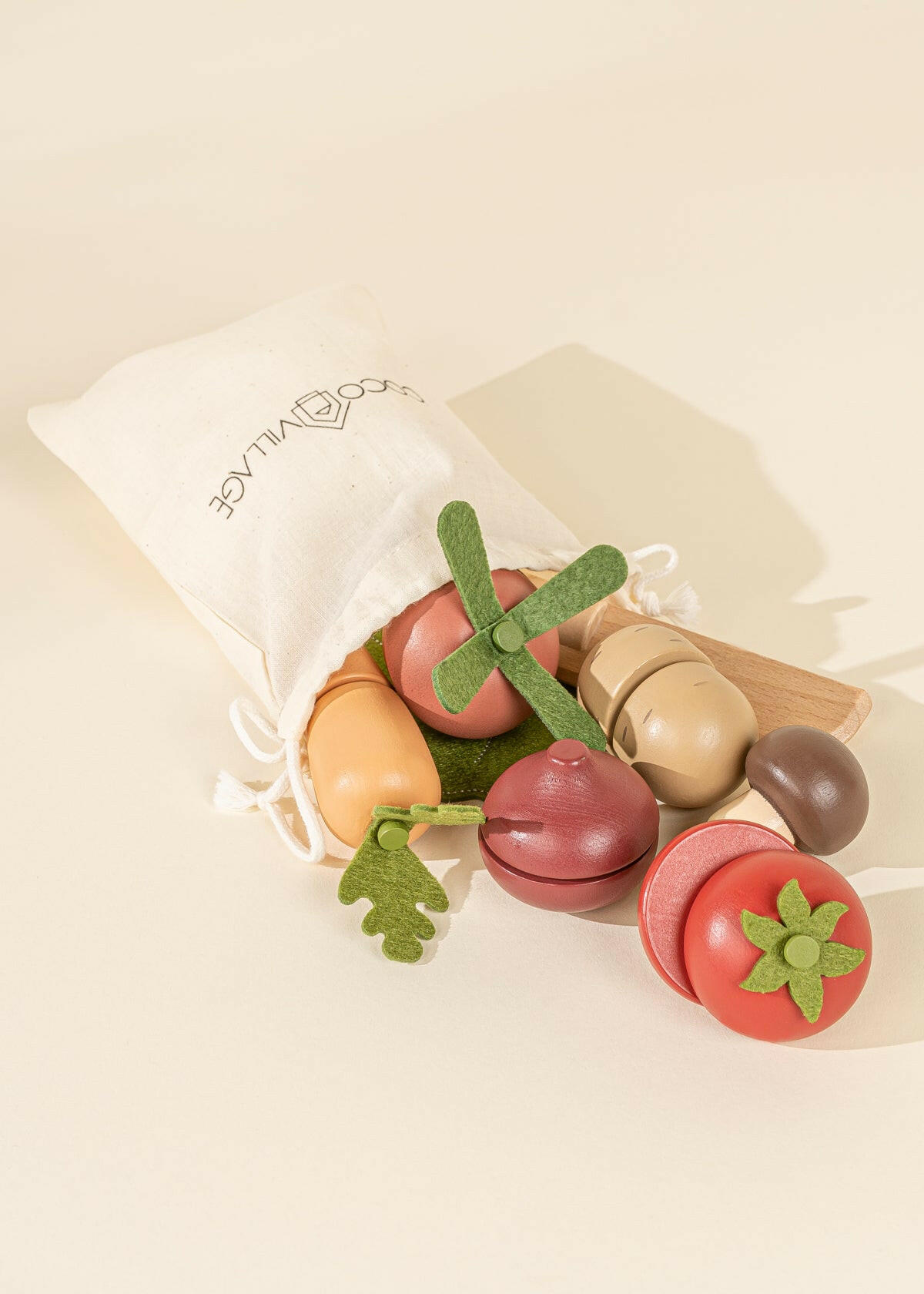 Wooden Vegetables Playset Play Food Coco Village