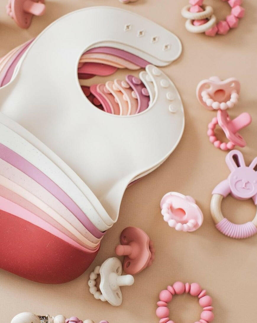 Silicone Soothers (PACIFIERS) Baby Essentials Three Hearts