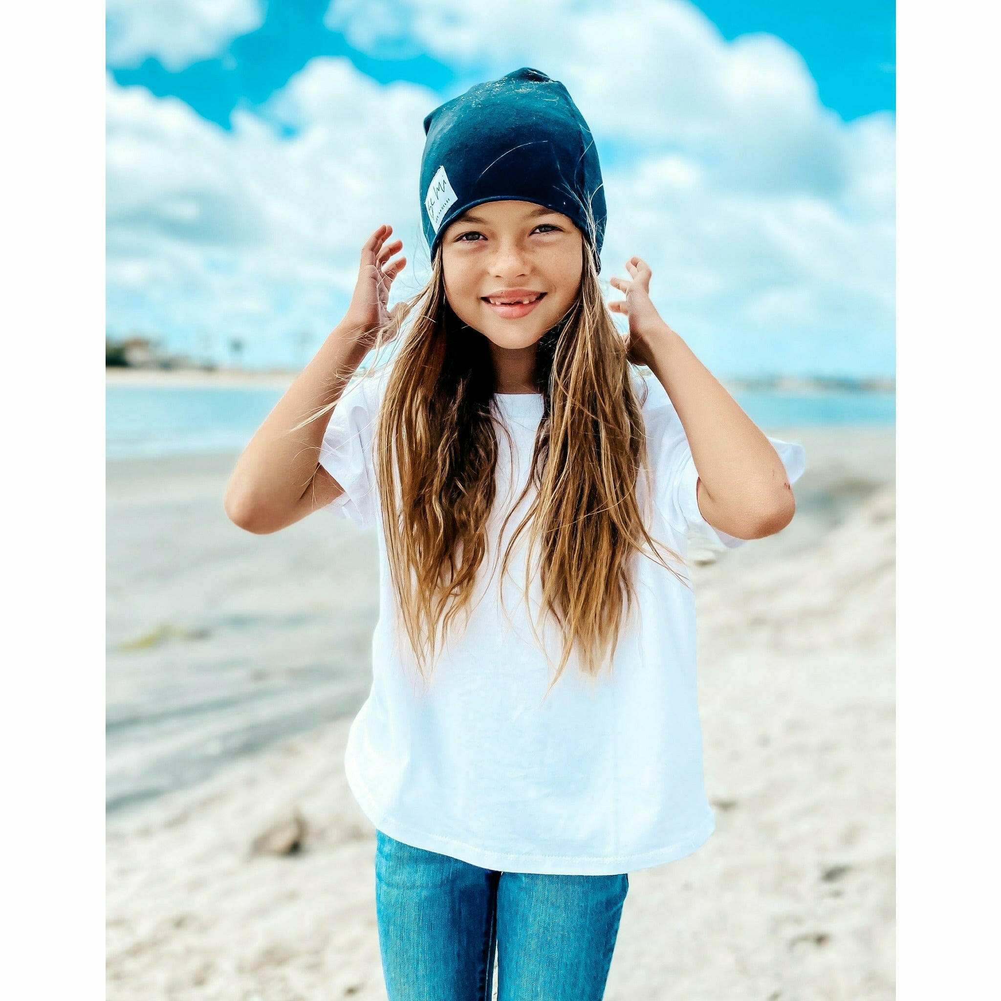 Organic Oversized Beanie Beanies Be Mi Los Angeles S (6 months - 2 yrs) Black