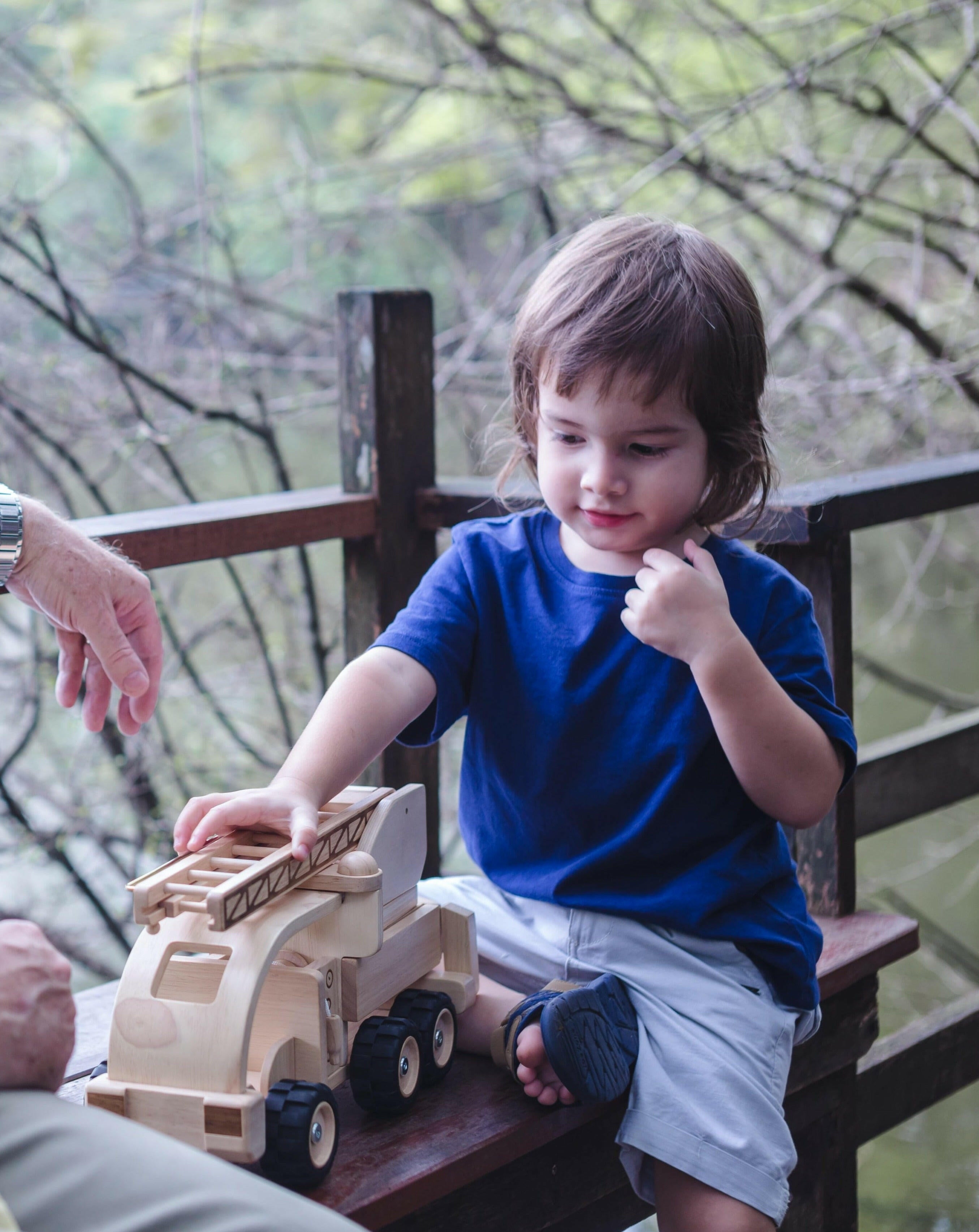 Fire Truck Kids Toys PlanToys