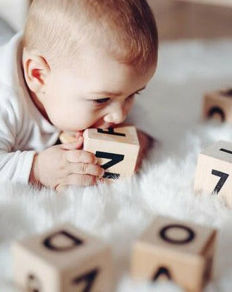 Alphabet Blocks in Various Colors Blocks Ooh Noo
