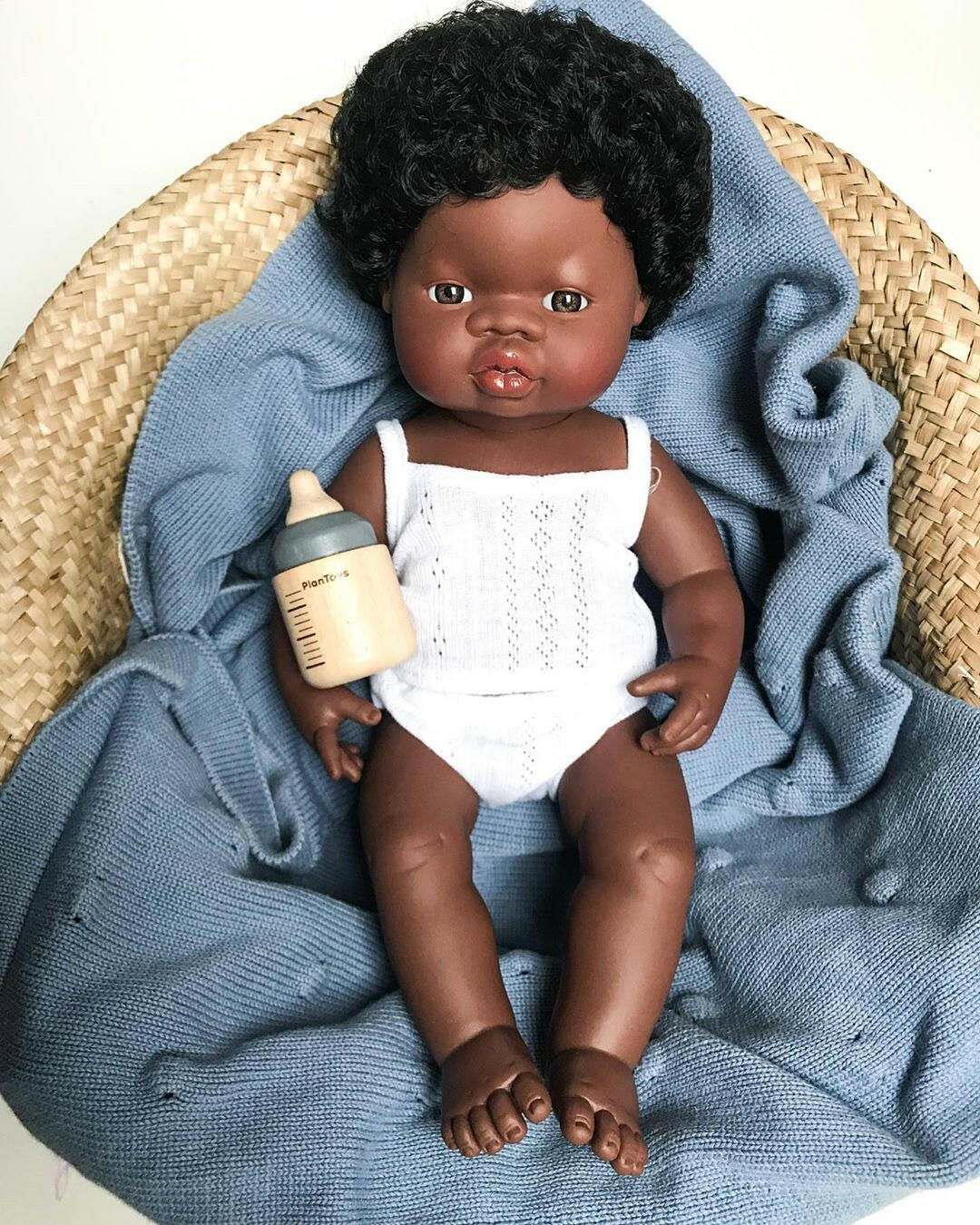 Baby Boy Doll - African American Dolls Miniland