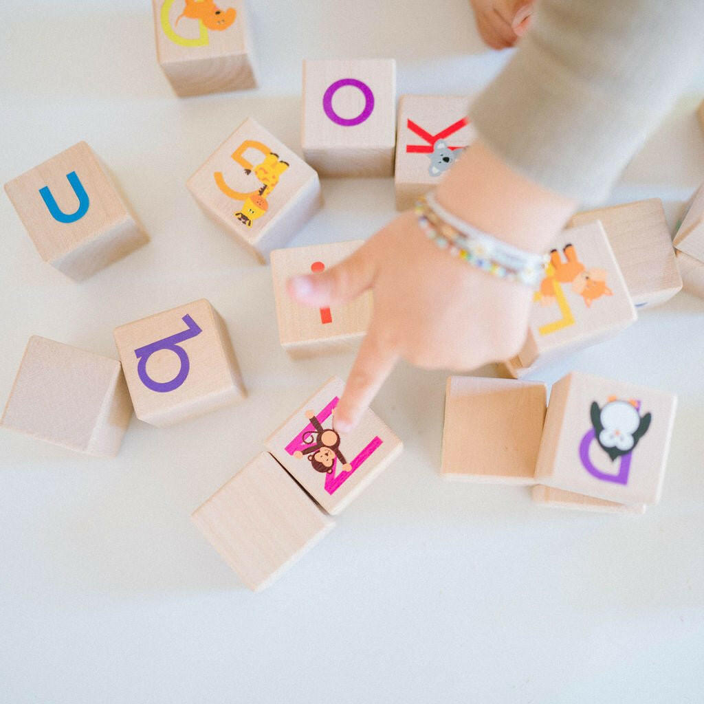 Animal ABC Blocks Wooden Blocks Bannor Toys