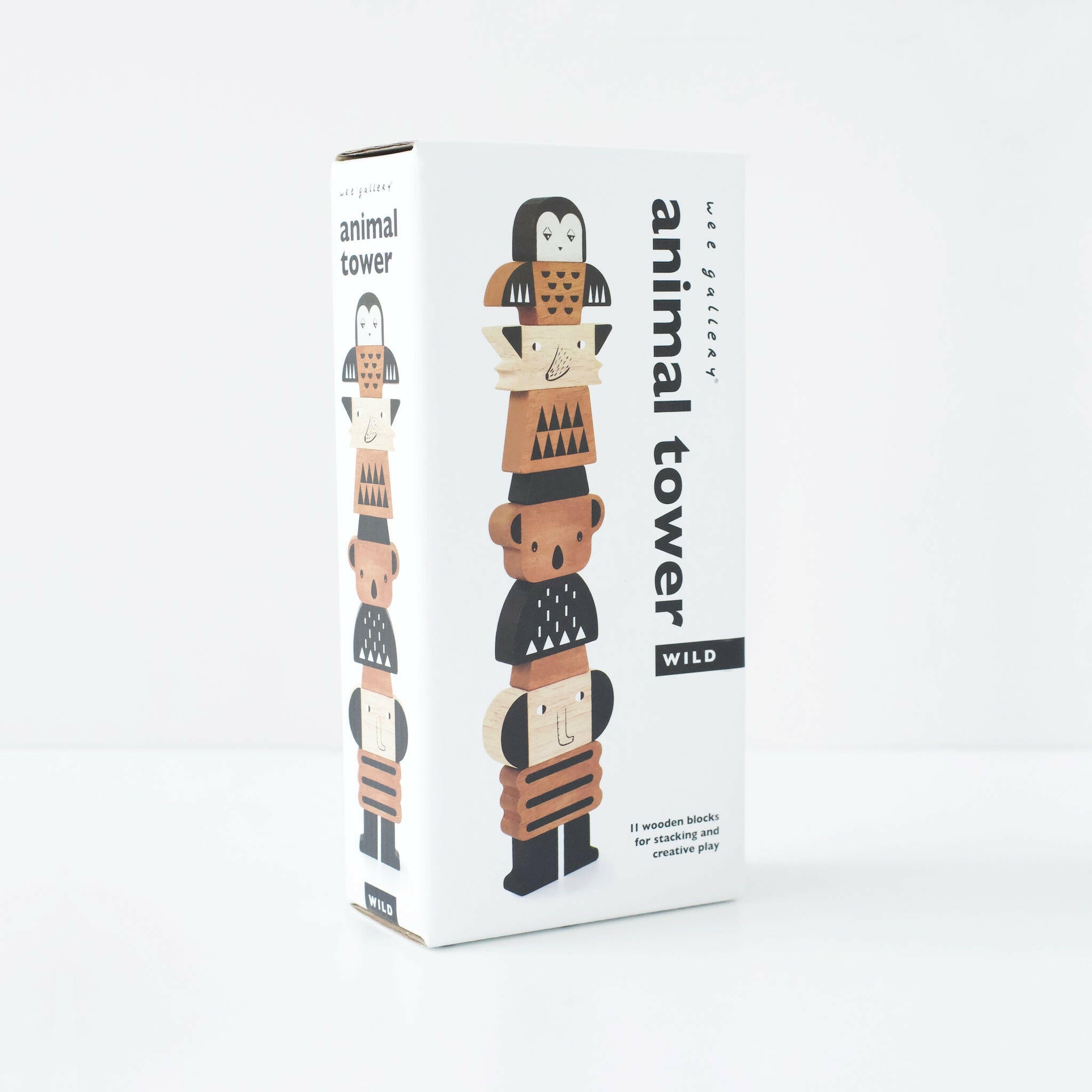 Animal Tower Wooden Toys Wee Gallery