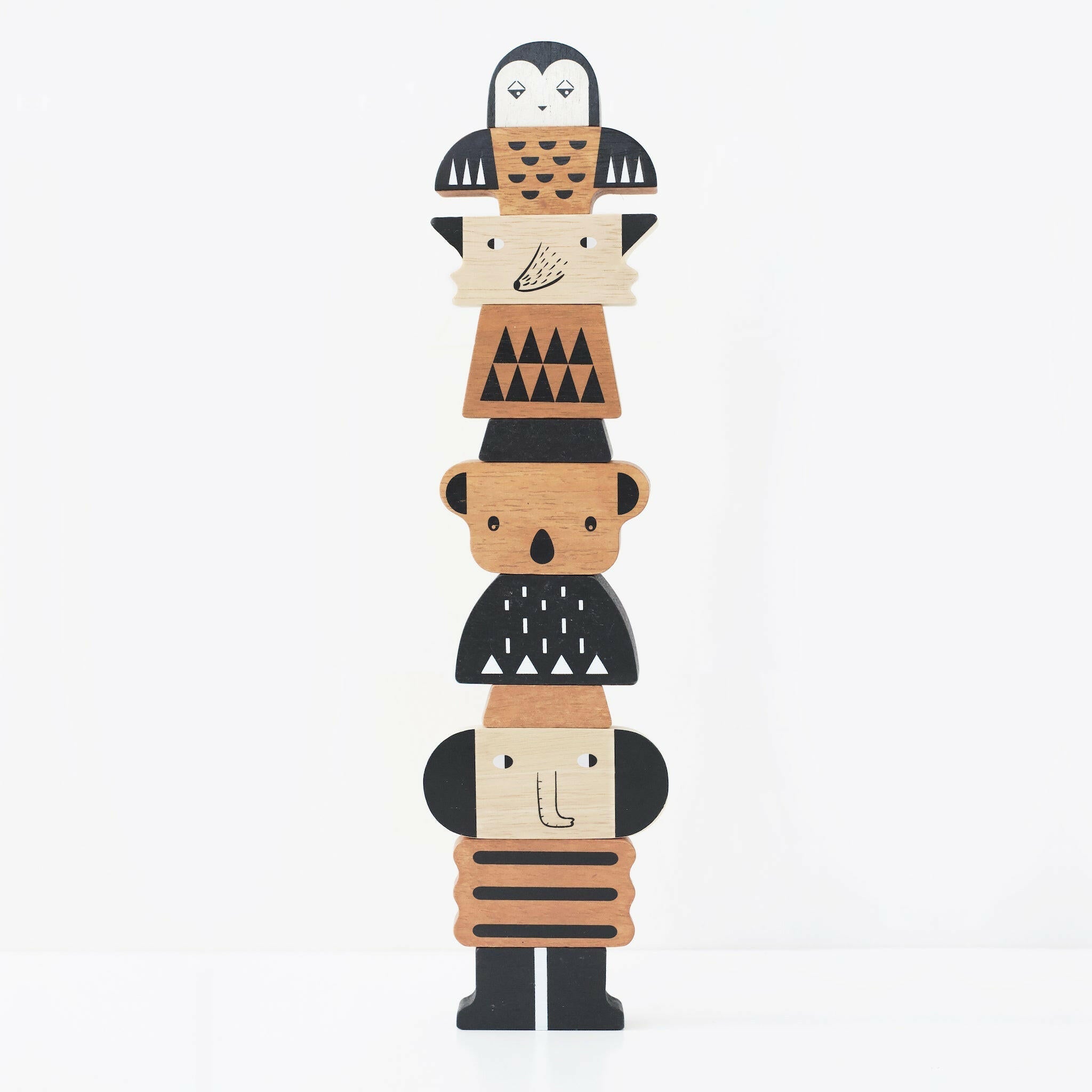 Animal Tower Wooden Toys Wee Gallery