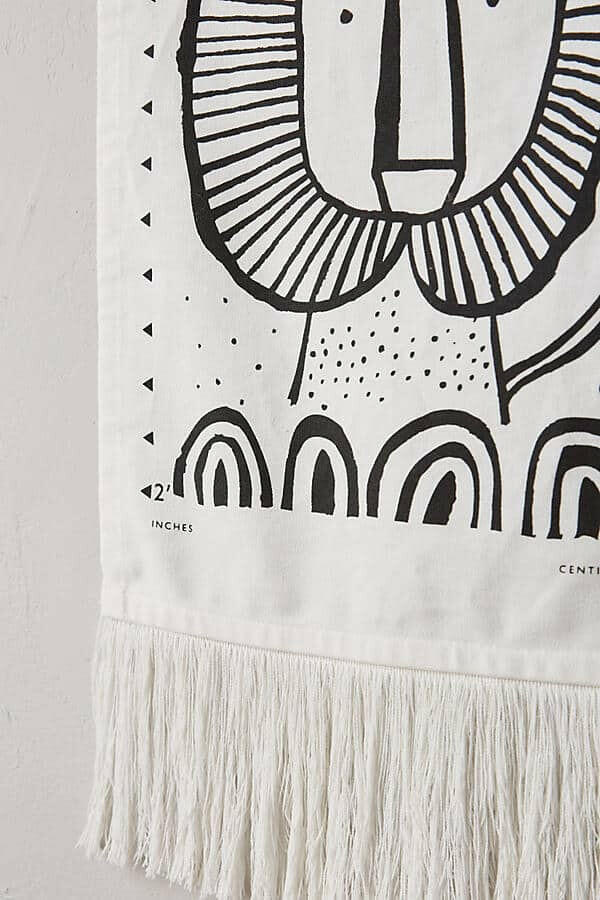 Canvas Growth Chart - Safari Decor Wee Gallery