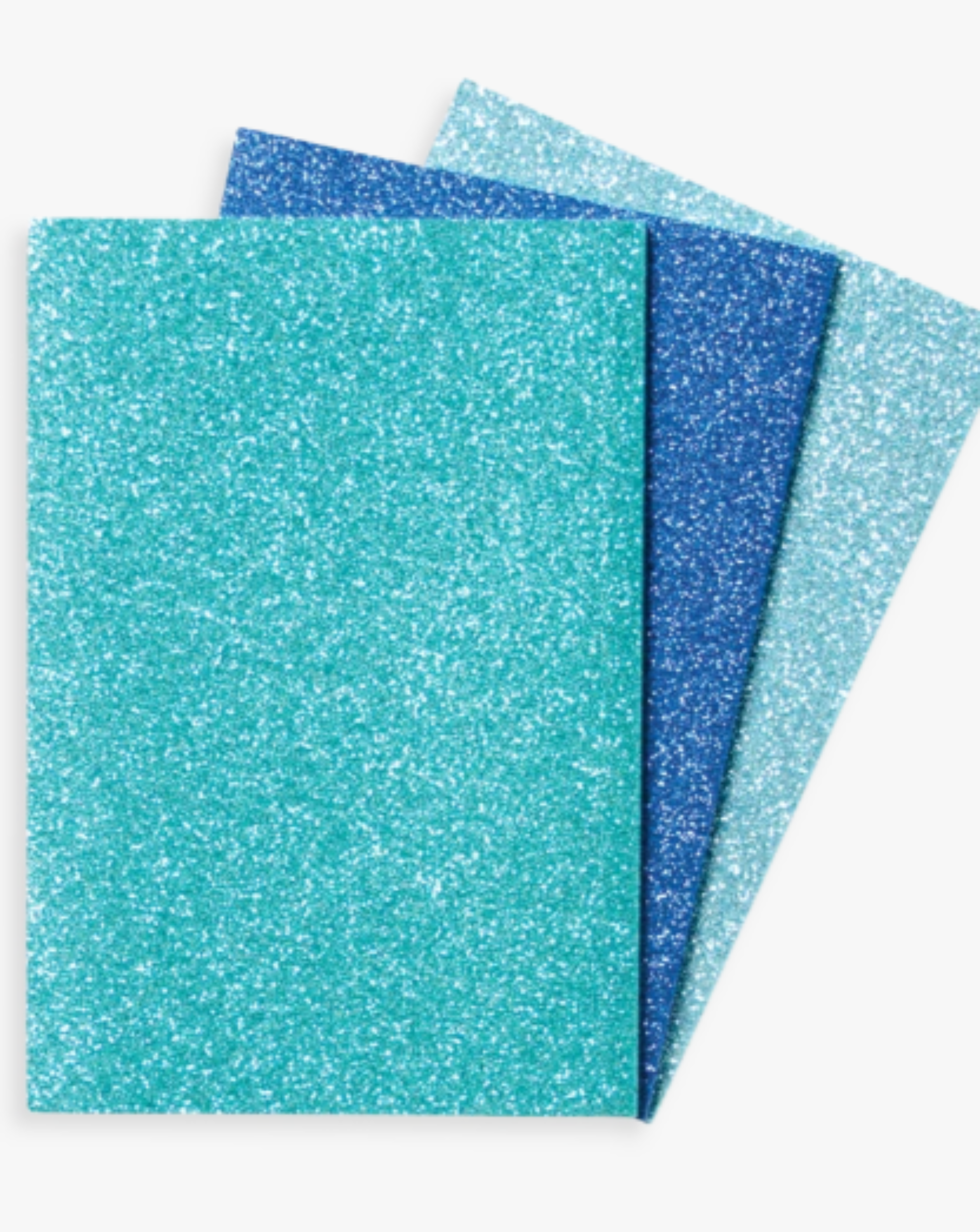 Oh My Glitter! Notebooks: Aquamarine & Sapphire - Set of 3 Art Supplies OOLY - Art & School Supplies