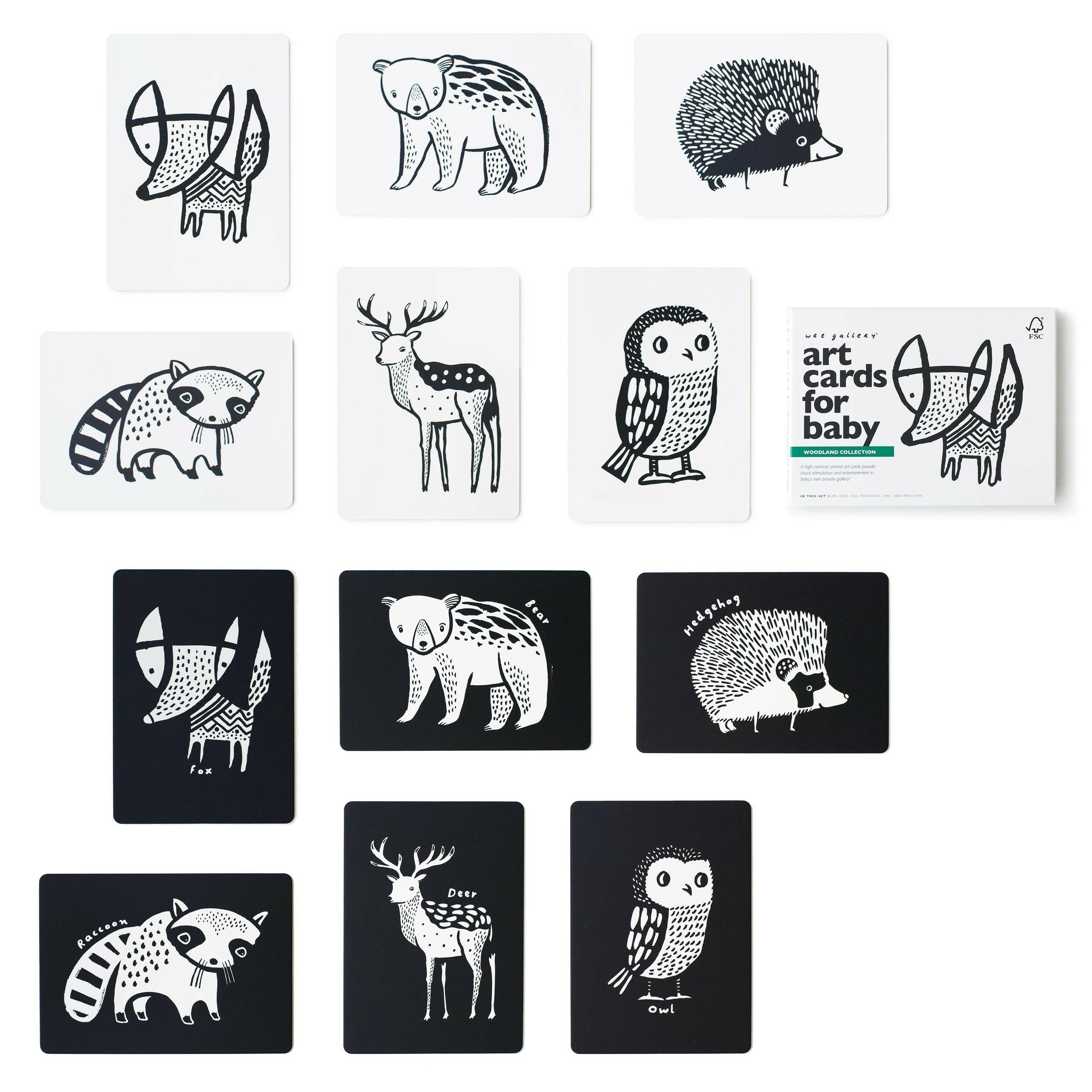 Art Cards for Baby - Woodland Collection Art Cards Wee Gallery