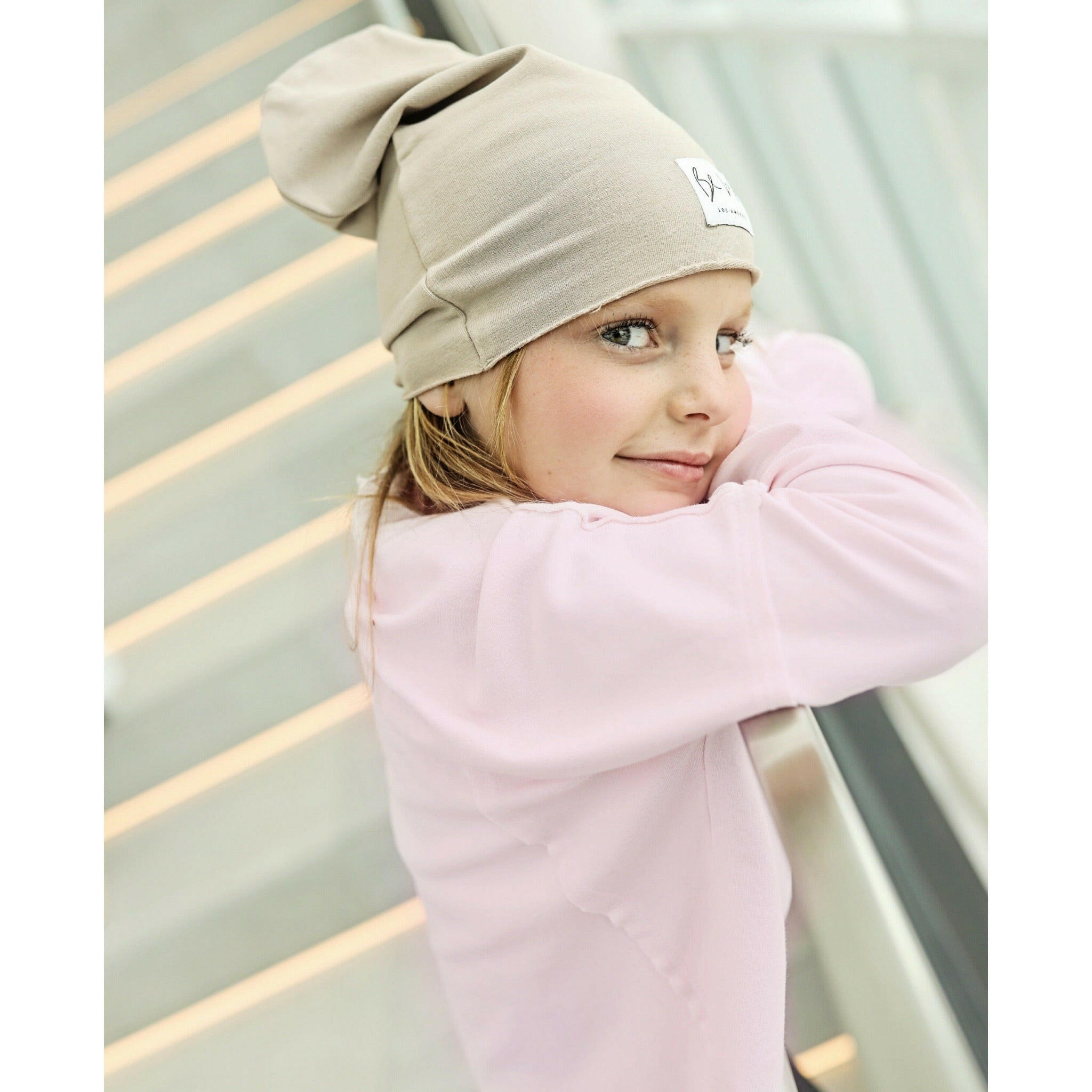 Organic Oversized Beanie Beanies Be Mi Los Angeles S (6 months - 2 yrs) Tan