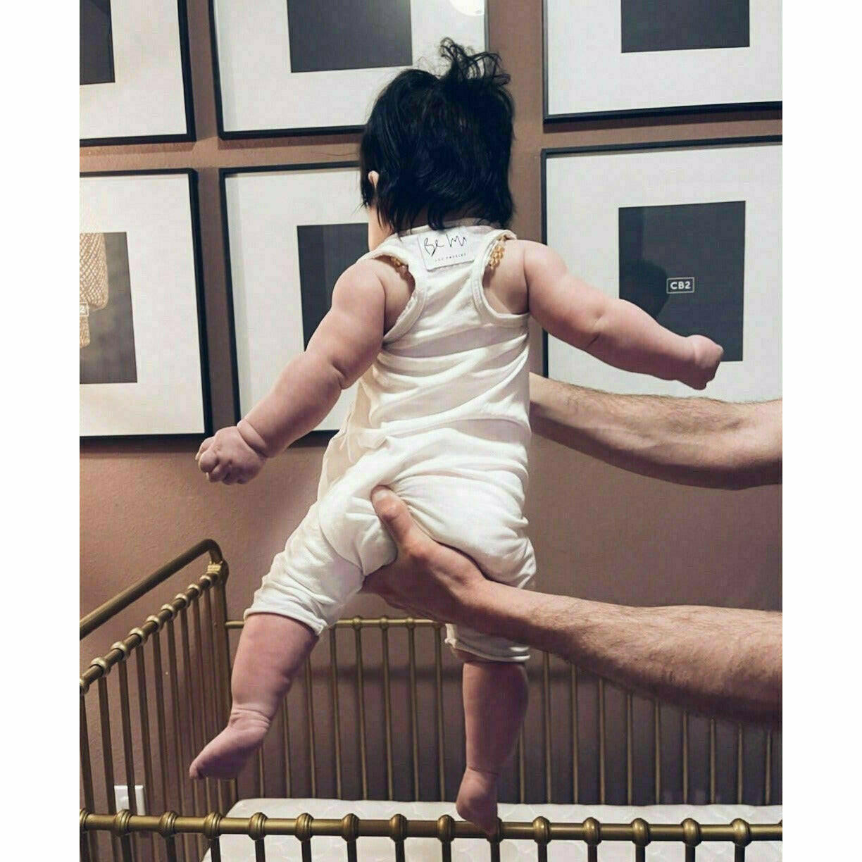 Baby Romper White Rompers Be Mi Los Angeles