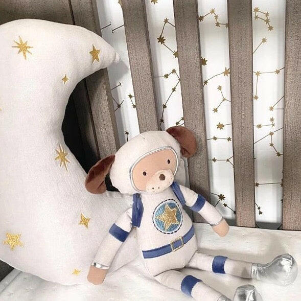Archie Astro Dog Doll Silver Stuffies Mon Ami