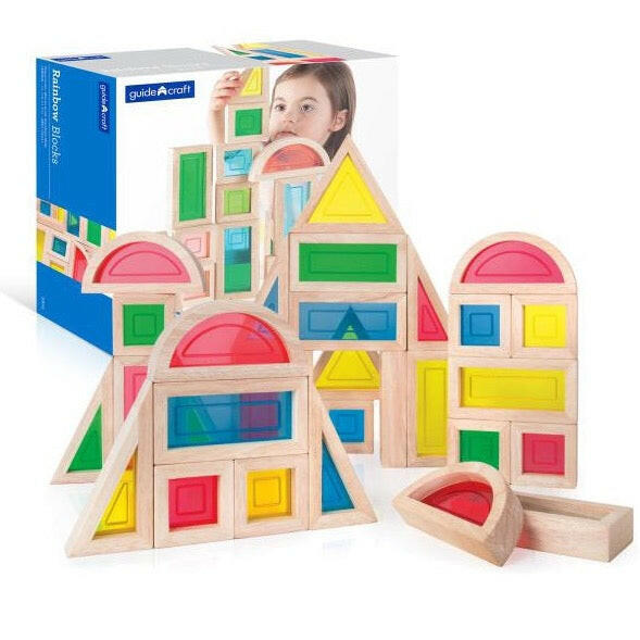 Rainbow Blocks - 30 pc. set Kids Toys Guidecraft