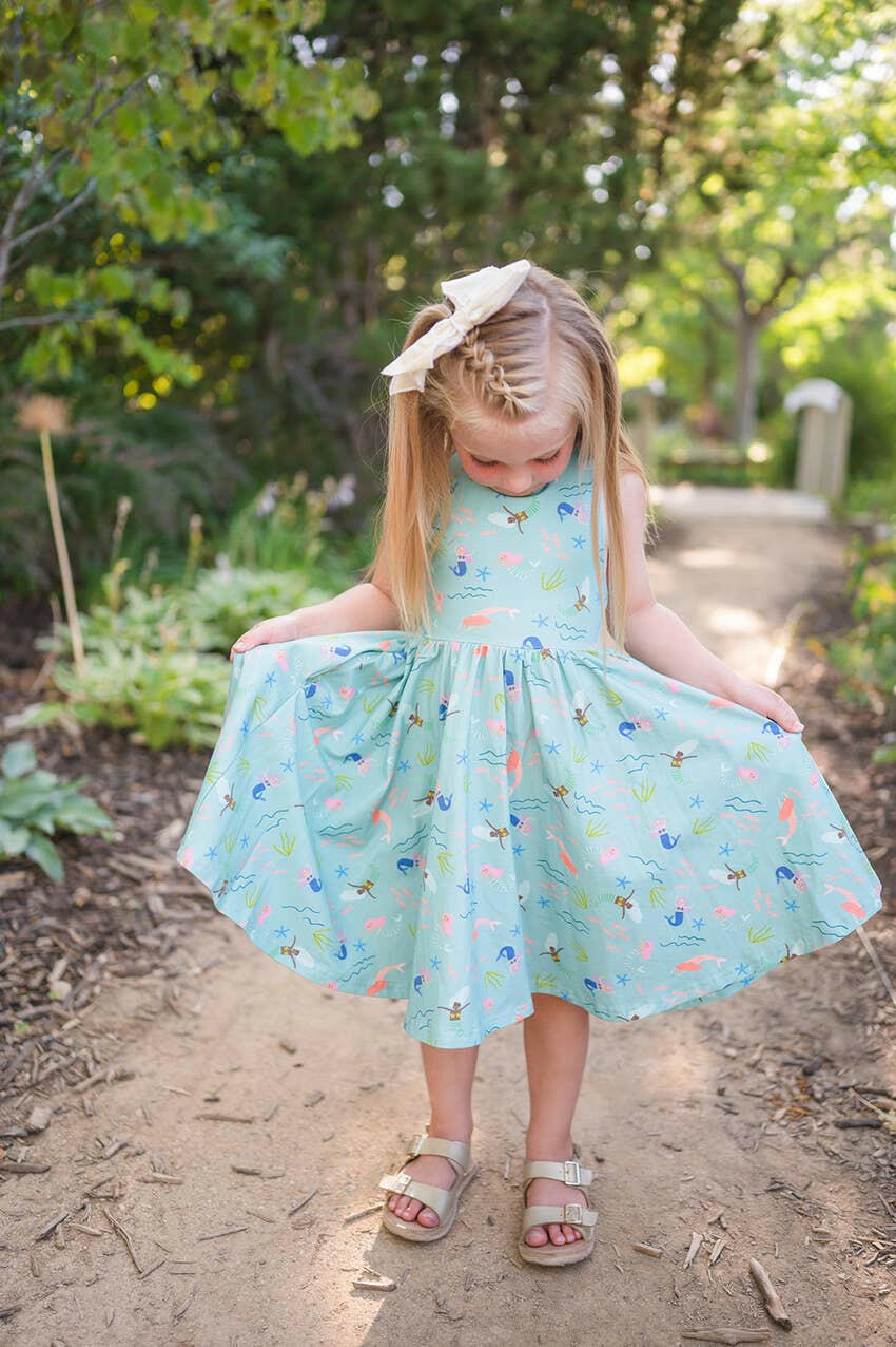 Sofia Dress in Mermaid Ollie Jay