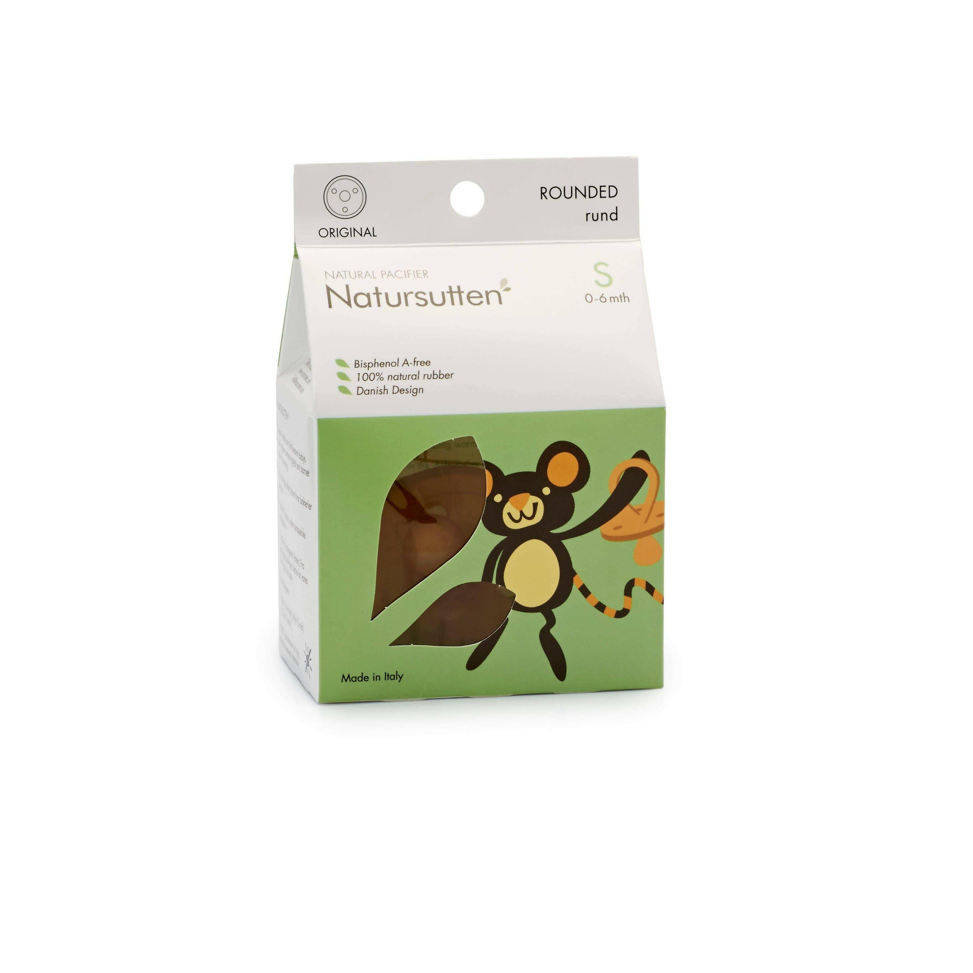 Natursutten® Original Round Pacifier - Small Natural Rubber Feeding Natursutten®