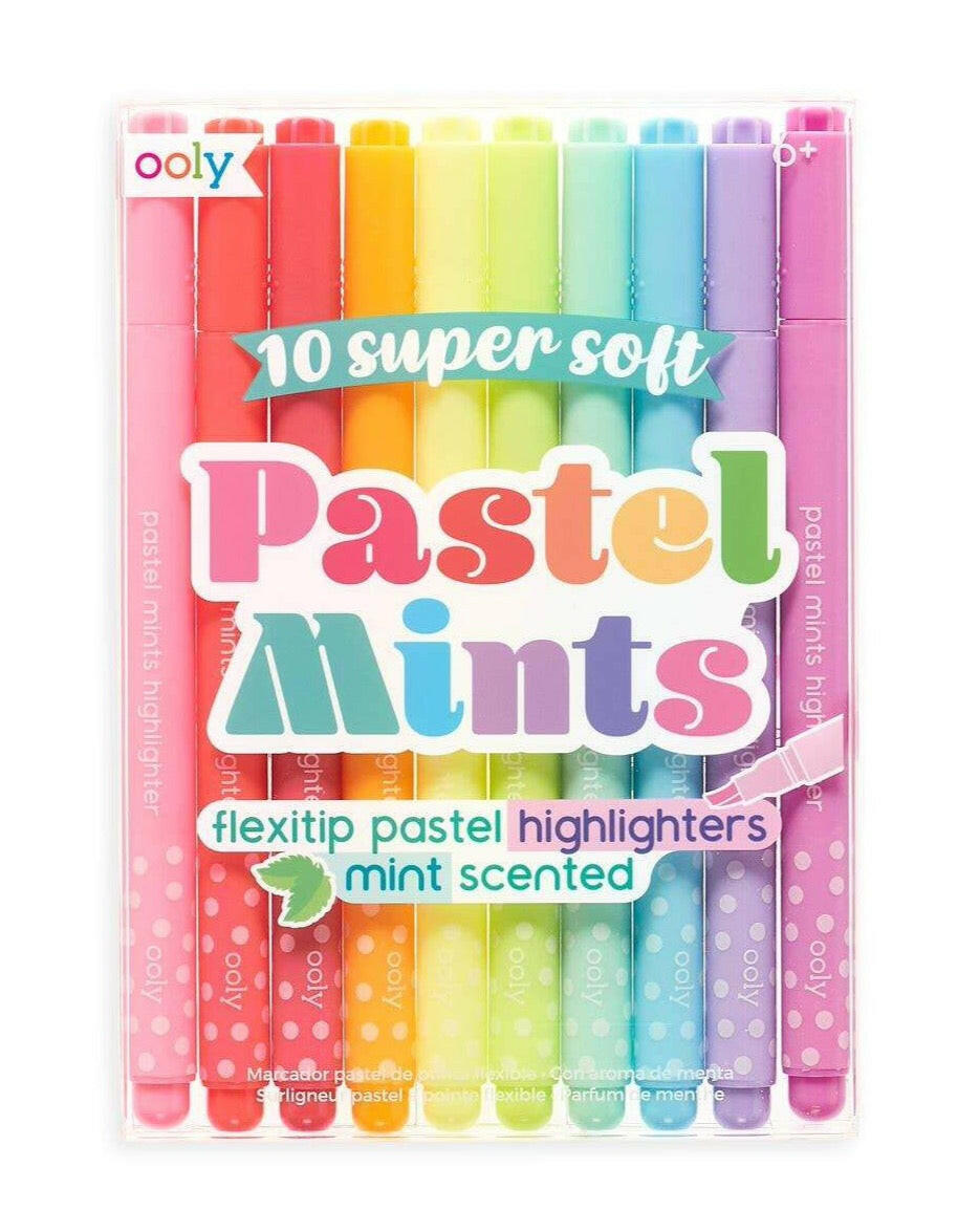 Pastel Mints Scented Flextip Highlighters Art Supplies OOLY - Art & School Supplies