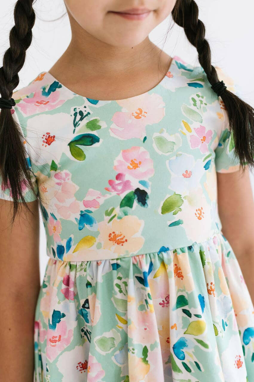 Classic Twirl in Watercolor Floral Ollie Jay