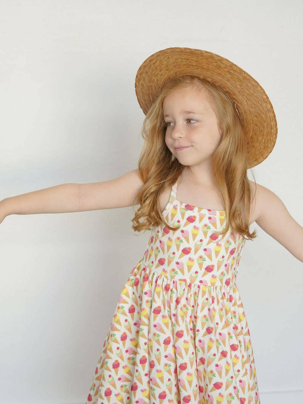 Camila Dress in Ice Cream Scoop Ollie Jay