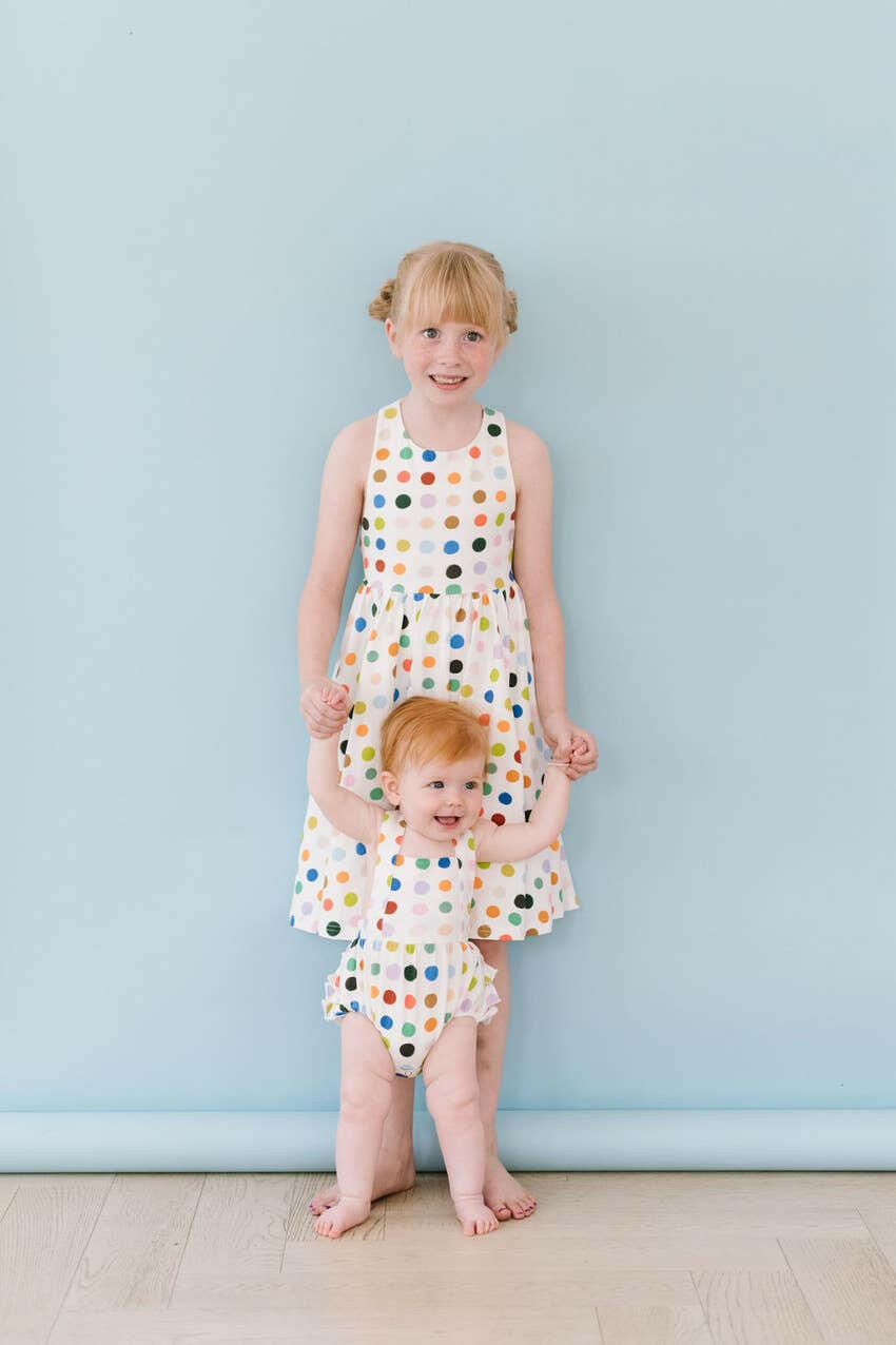 Sofia Dress in Bold Dots Ollie Jay