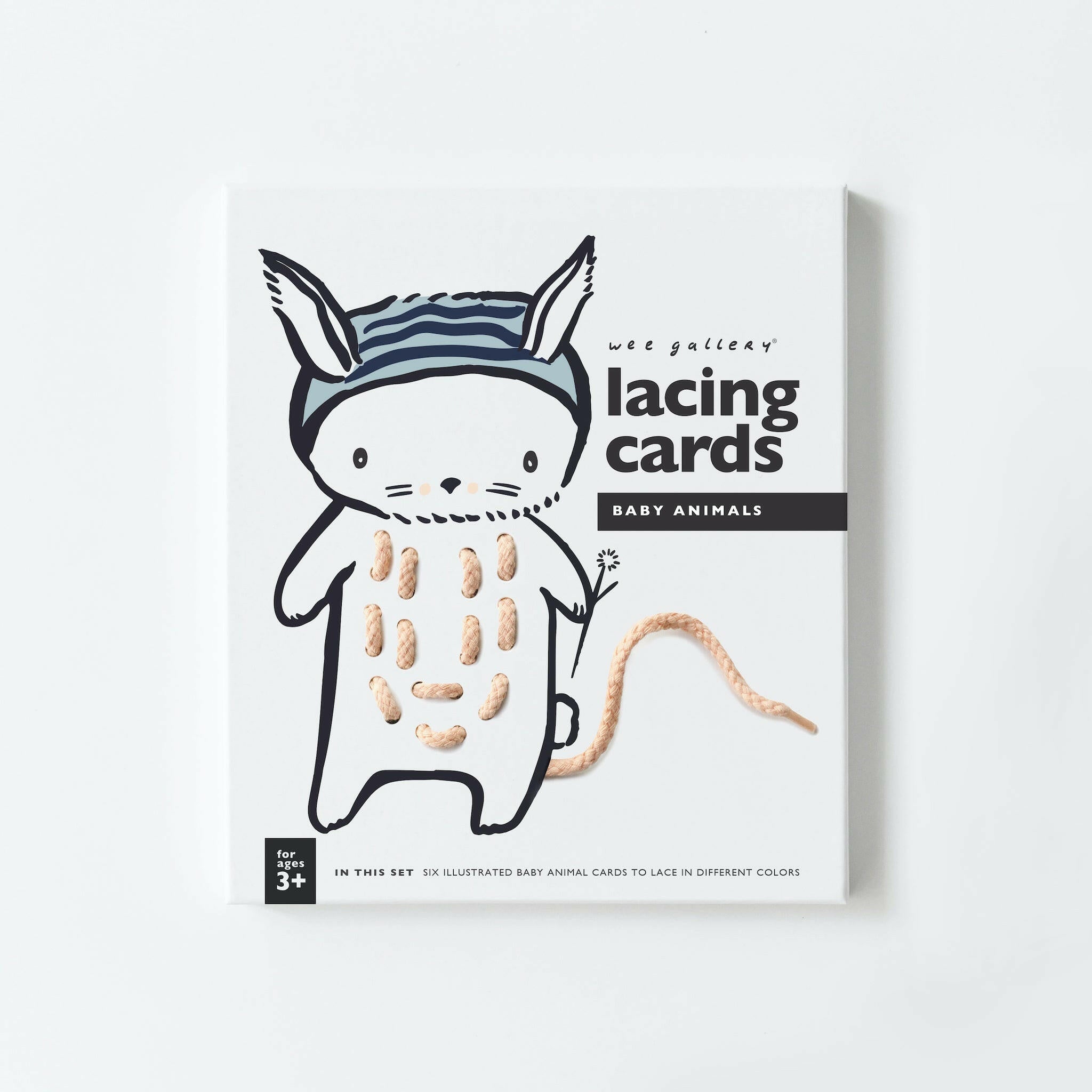 Lacing Cards - Baby Animals Learning Cards Wee Gallery