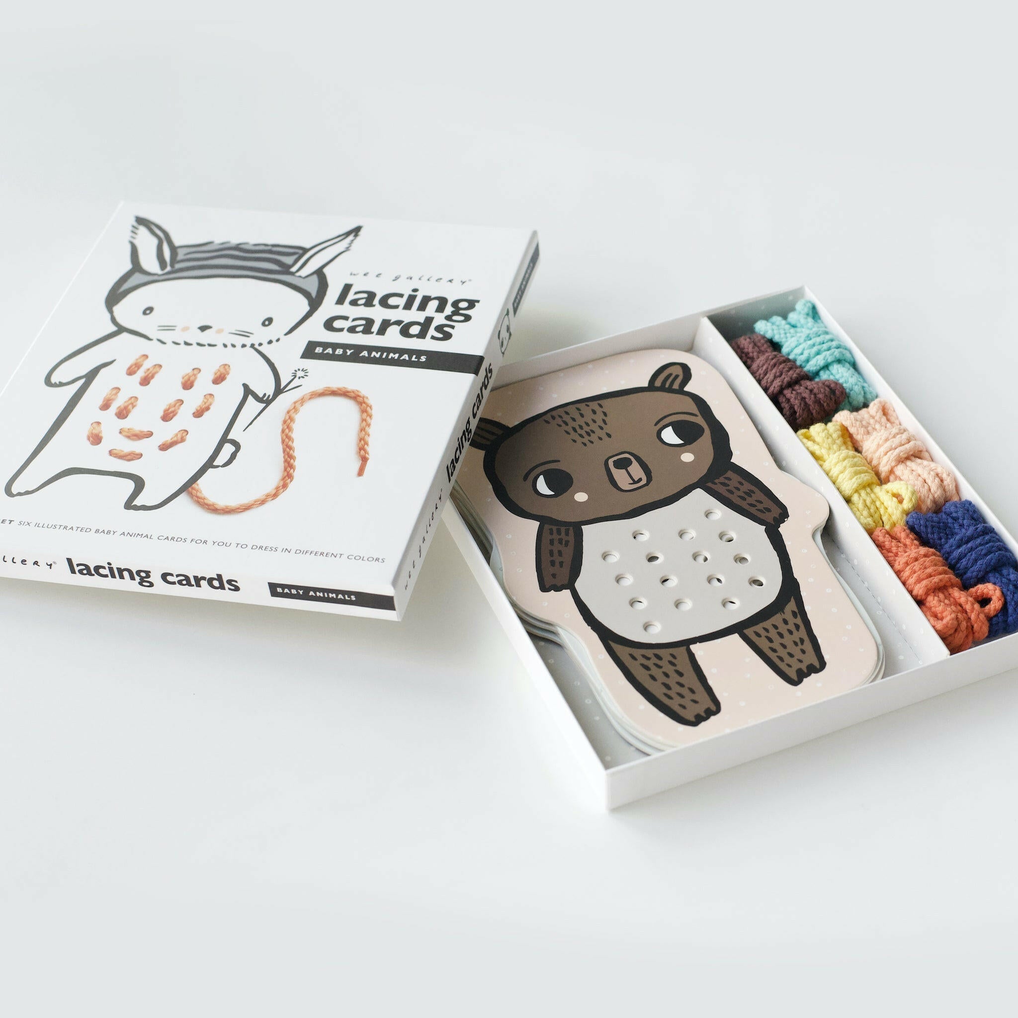 Lacing Cards - Baby Animals Learning Cards Wee Gallery